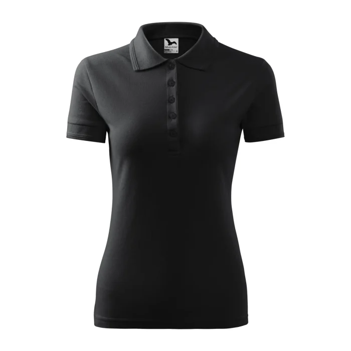 Koszulka polo damska Malfini Pique Polo 210 ebony grey - obrazek 2