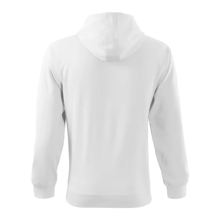 Bluza męska rozpinana Malfini Trendy Zipper 410 biała - obrazek 3