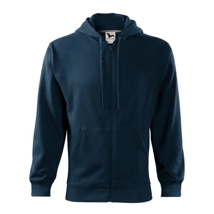 Bluza męska rozpinana Malfini Trendy Zipper 410 granatowa - obrazek 2