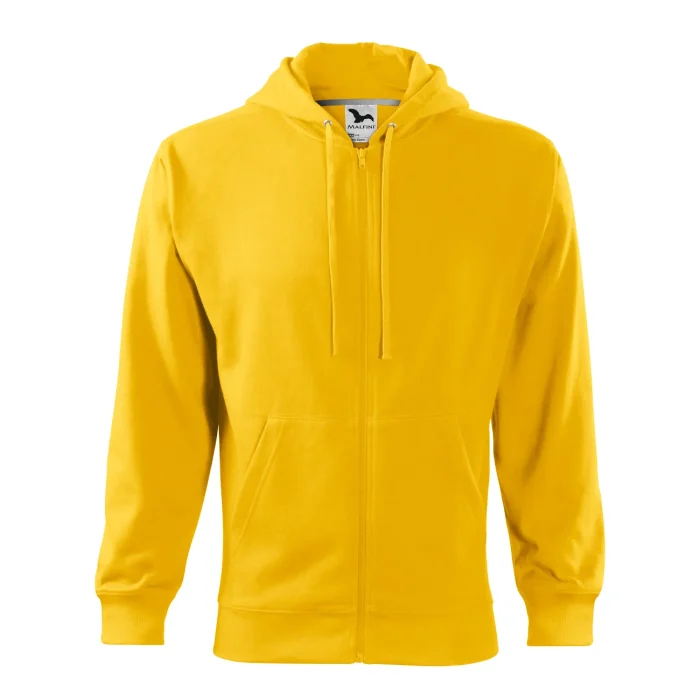 Bluza męska rozpinana Malfini Trendy Zipper 410 żółta - obrazek 2
