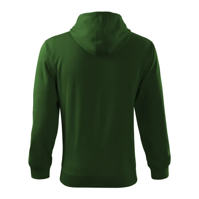 Bluza męska rozpinana Malfini Trendy Zipper 410 butelkowa zieleń - obrazek 3