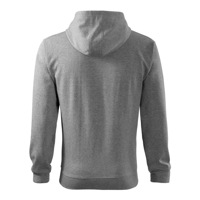 Bluza męska rozpinana Malfini Trendy Zipper 410 ciemnoszary melanż - obrazek 3