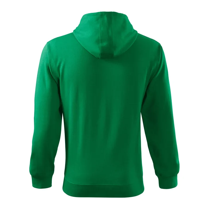 Bluza męska rozpinana Malfini Trendy Zipper 410 zieleń trawy - obrazek 3
