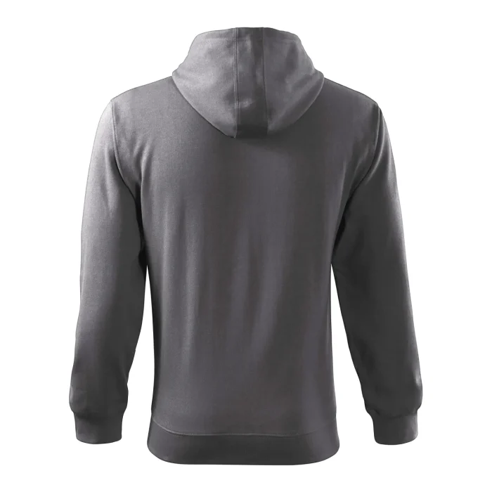 Bluza męska rozpinana Malfini Trendy Zipper 410 stalowa - obrazek 3
