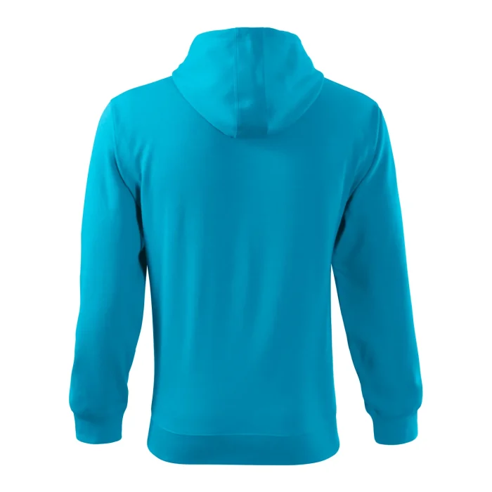 Bluza męska rozpinana Malfini Trendy Zipper 410 turkusowa - obrazek 3