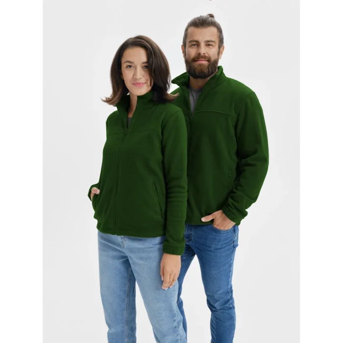 Taliowany polar damski Malfini Jacket 504 butelkowozielony - obrazek 5