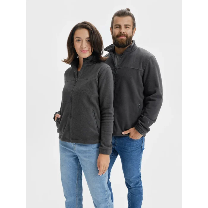 Taliowany polar damski Malfini Jacket 504 ebony grey - obrazek 4
