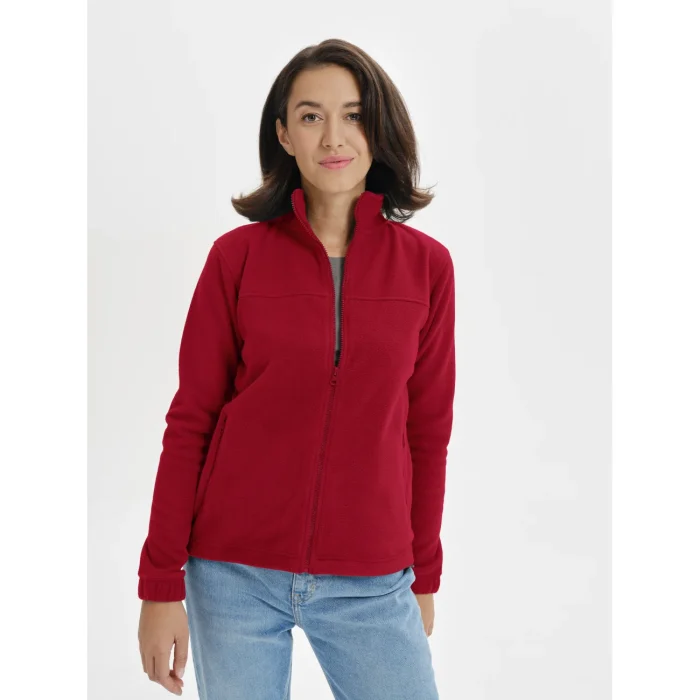Taliowany polar damski Malfini Jacket 504 czerwony malboro - obrazek 6