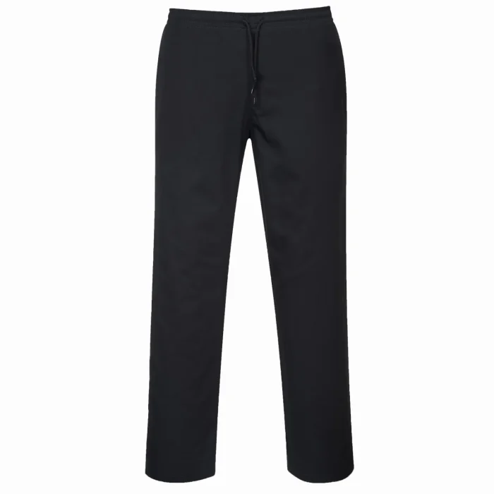 Spodnie kucharskie Portwest Drawstring czarne C070 - obrazek 2