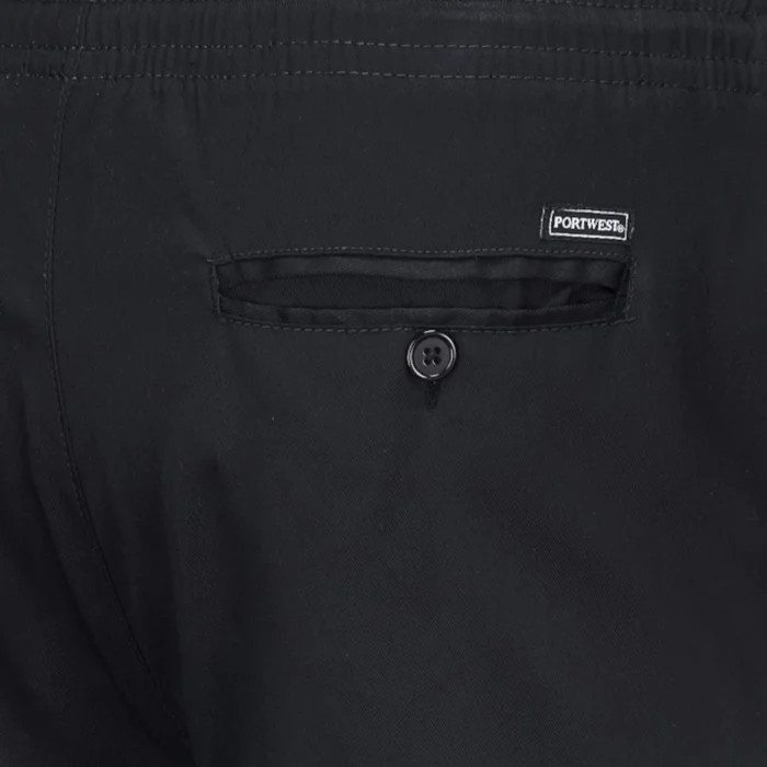 Spodnie kucharskie Portwest Drawstring czarne C070 - obrazek 4