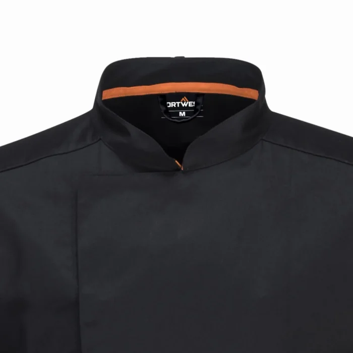 Bluza kucharska Portwest MeshAir Pro z krótkim rękawem czarna C738 - obrazek 4