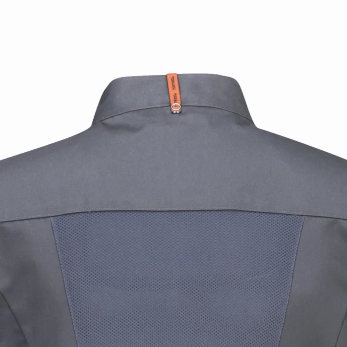 Bluza kucharska Portwest MeshAir Pro z krótkim rękawem szara C738 - obrazek 7
