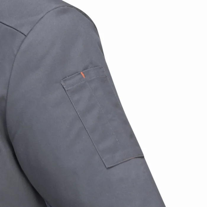 Bluza kucharska Portwest MeshAir Pro z krótkim rękawem szara C738 - obrazek 6