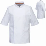 Bluza kucharska Portwest MeshAir Pro z krótkim rękawem biała C738