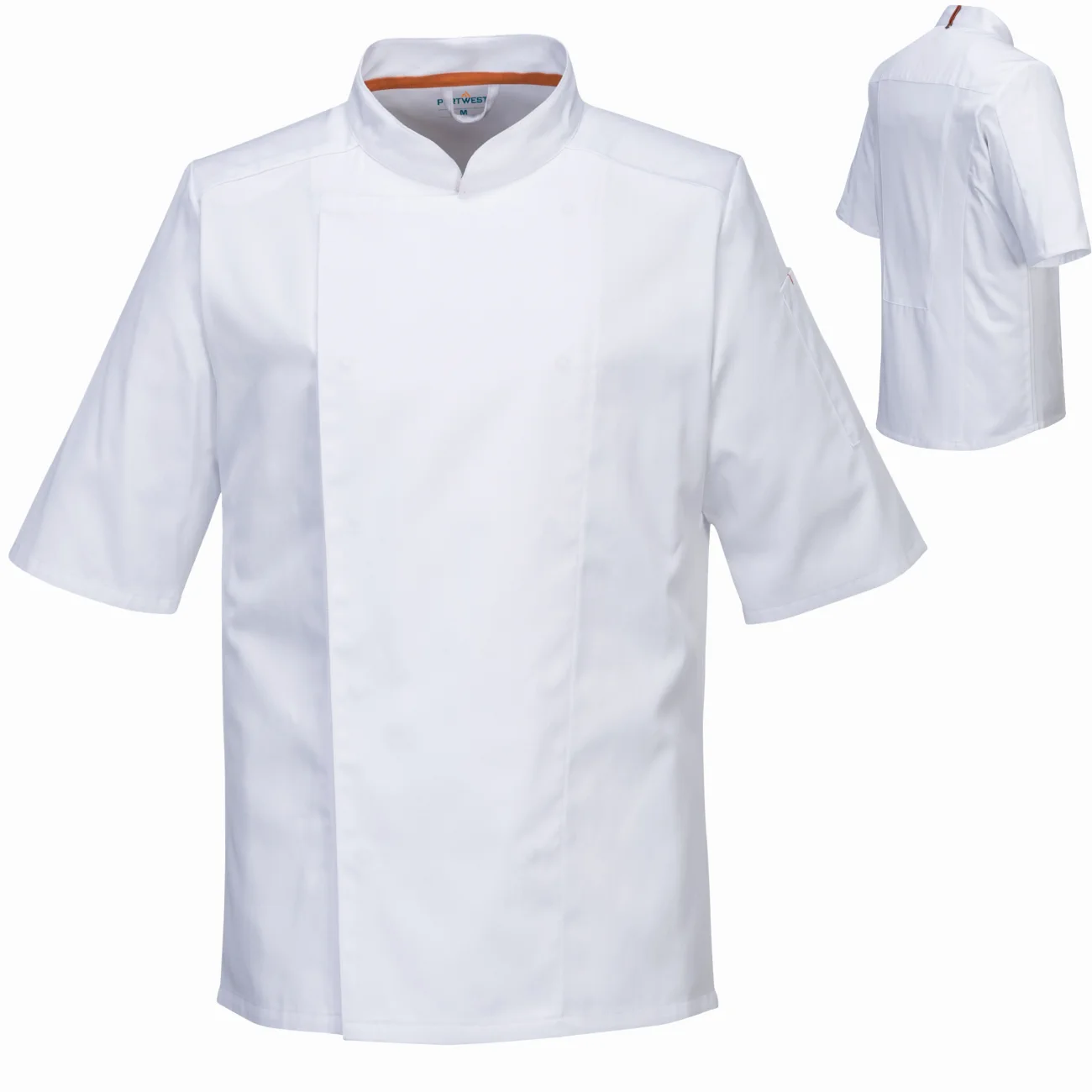 bluza-szefa-kuchni-meshair-pro-portwest-c738-biala-1 Bluza kucharska Portwest MeshAir Pro z krótkim rękawem biała C738 - obrazek 1