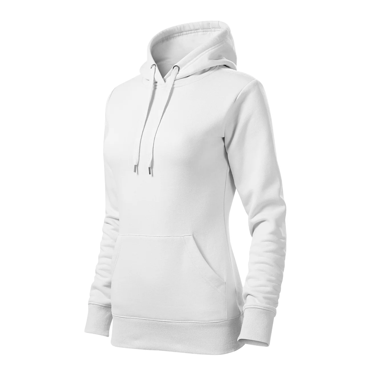 bluza-damska-kangur-malfini-cape-414-00-biala-3 Bluza damska kangurka z kapturem Malfini Cape biała - obrazek 1