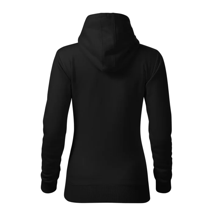 Bluza damska kangurka z kapturem Malfini Cape czarna - obrazek 3