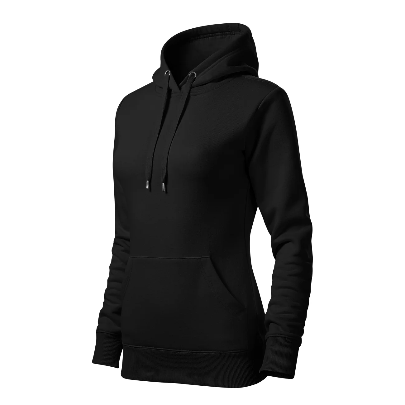 bluza-damska-kangur-malfini-cape-414-01-czarna-2 Bluza damska kangurka z kapturem Malfini Cape czarna - obrazek 1