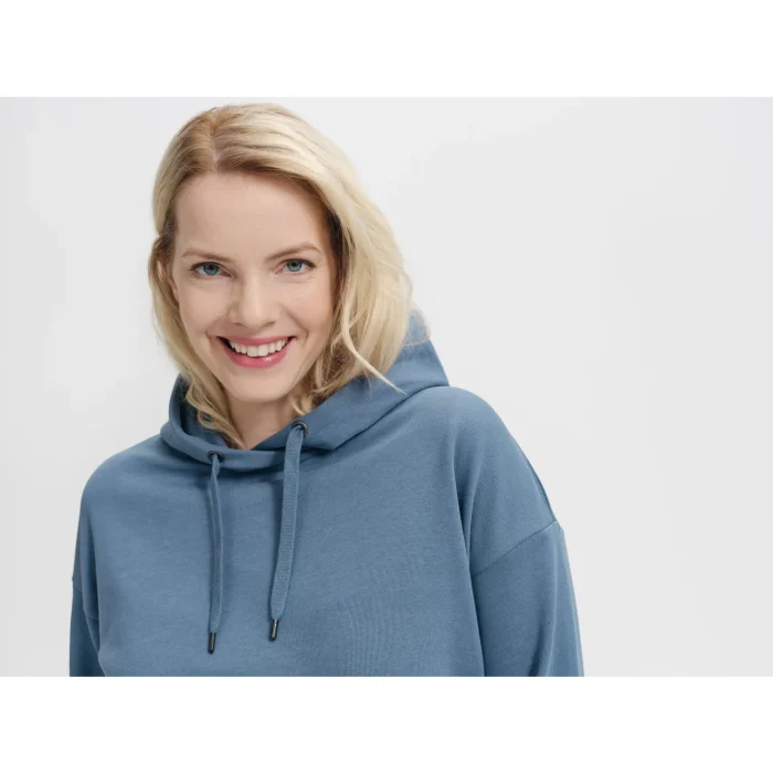 Bluza damska kangurka z kapturem Malfini Moon 421 denim - obrazek 5