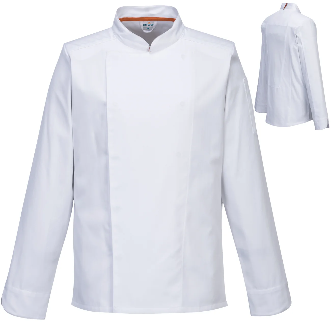 bluza-kucharska-dlugi-rekaw-portwest-c838-meshair-pro-biala-1 Bluza kucharska Portwest MeshAir Pro C838 biała - obrazek 1