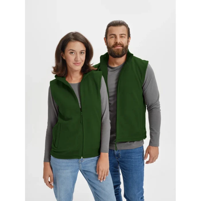 Kamizelka polarowa unisex Malfini Next 518 zieleń butelkowa - obrazek 4