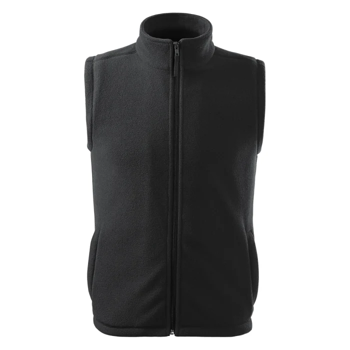 Kamizelka polarowa unisex Malfini Next 518 ebony grey - obrazek 2