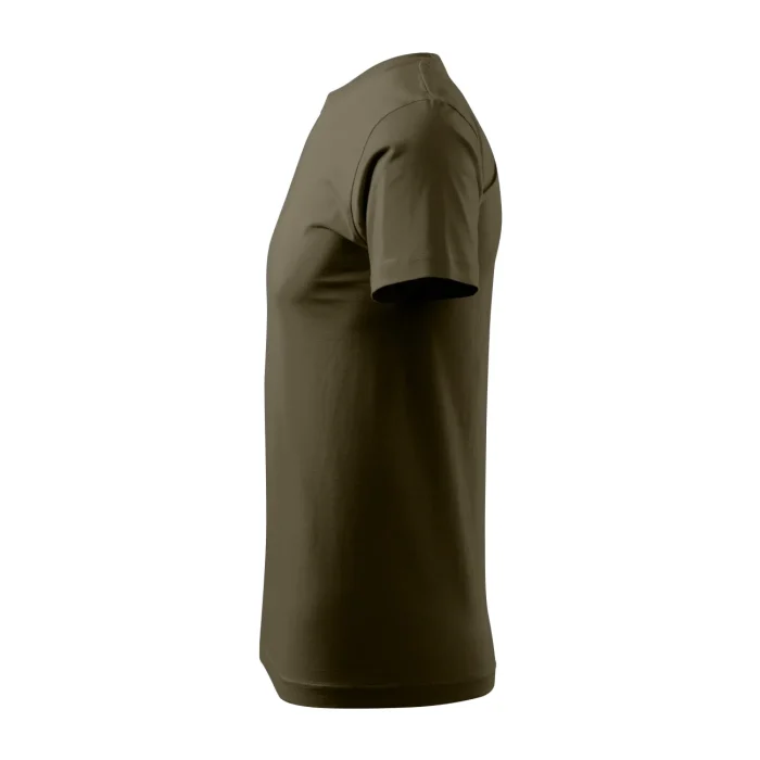 T-shirt męski Malfini Basic 129 army - obrazek 4