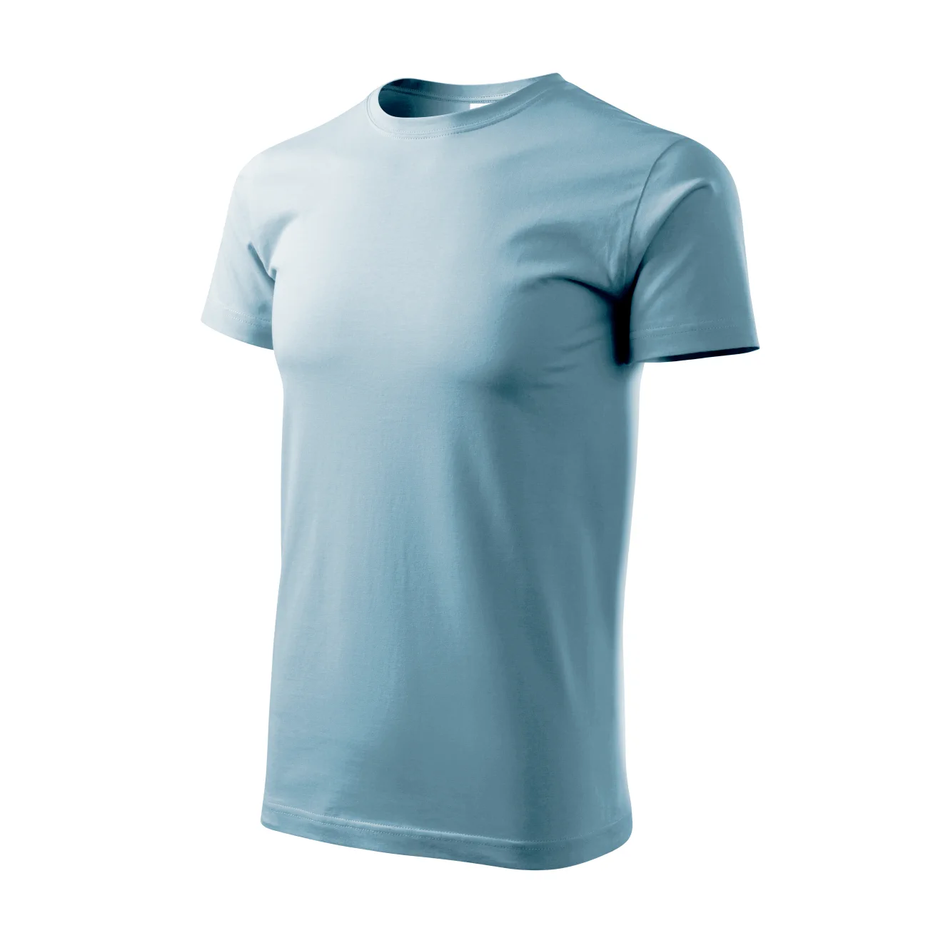 koszulka-malfini-basic-blekitny-129-15-3 T-shirt męski Malfini Basic 129 błękitna - obrazek 1