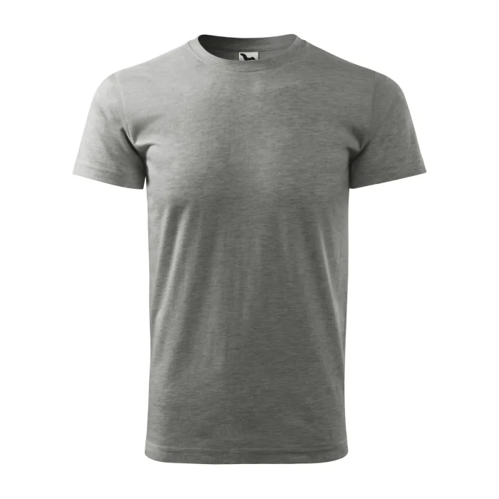 T-shirt męski Malfini Basic 129 ciemnoszary melanż - obrazek 2