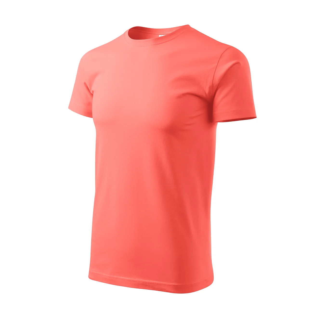 koszulka-malfini-basic-coral-129-A1-3 T-shirt męski Malfini Basic 129 coral - obrazek 1