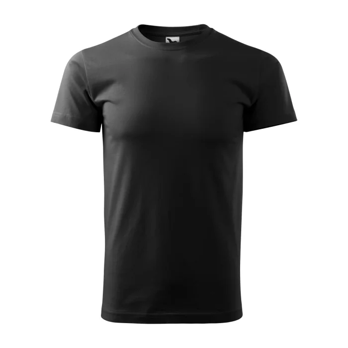 T-shirt męski Malfini Basic 129 czarna - obrazek 2