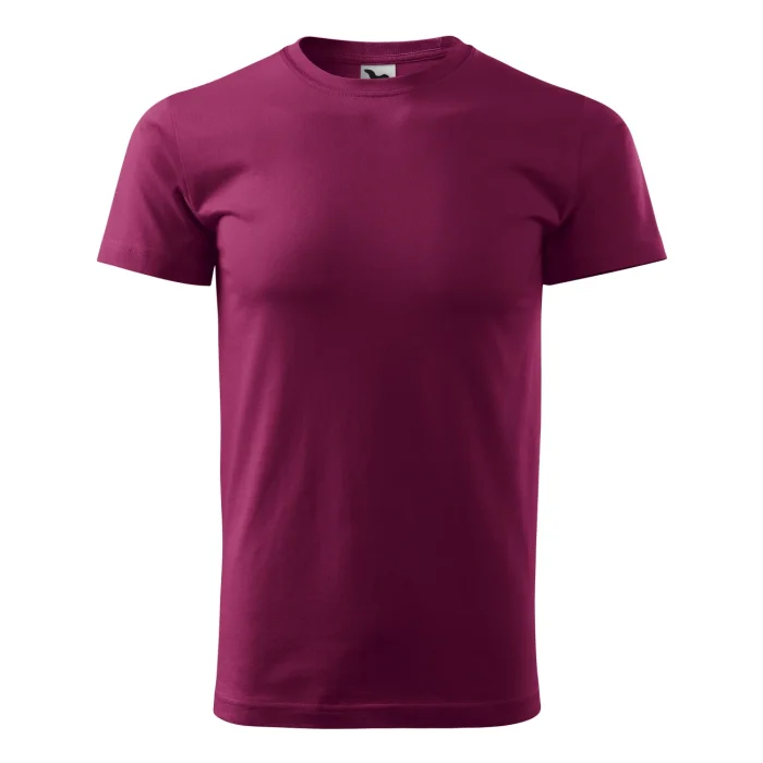 T-shirt męski Malfini Basic 129 fuchsia red - obrazek 2