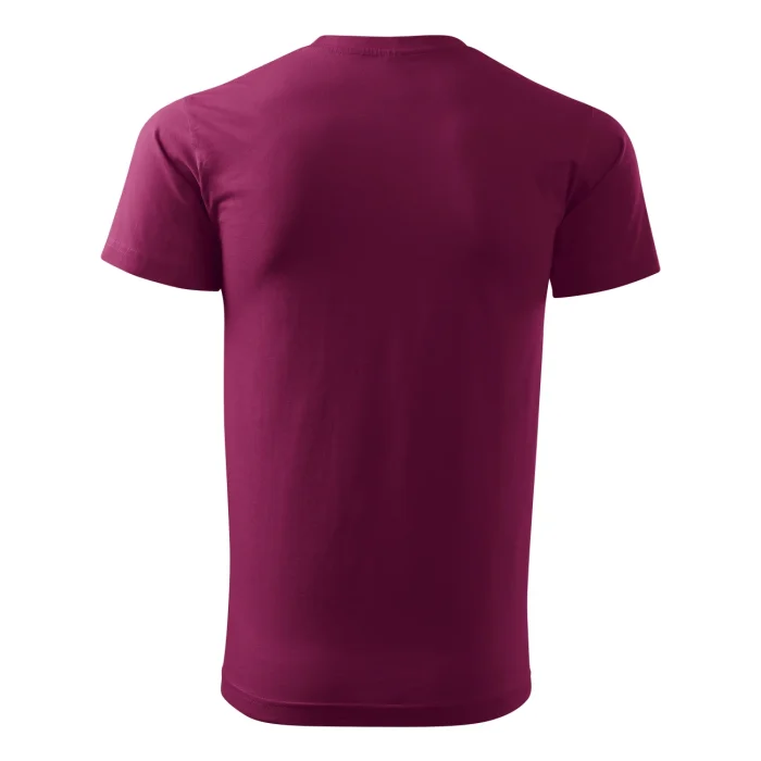 T-shirt męski Malfini Basic 129 fuchsia red - obrazek 3
