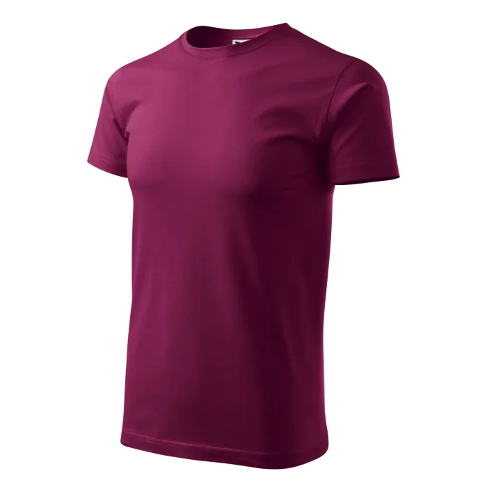 T-shirt męski Malfini Basic 129 fuchsia red - obrazek 4