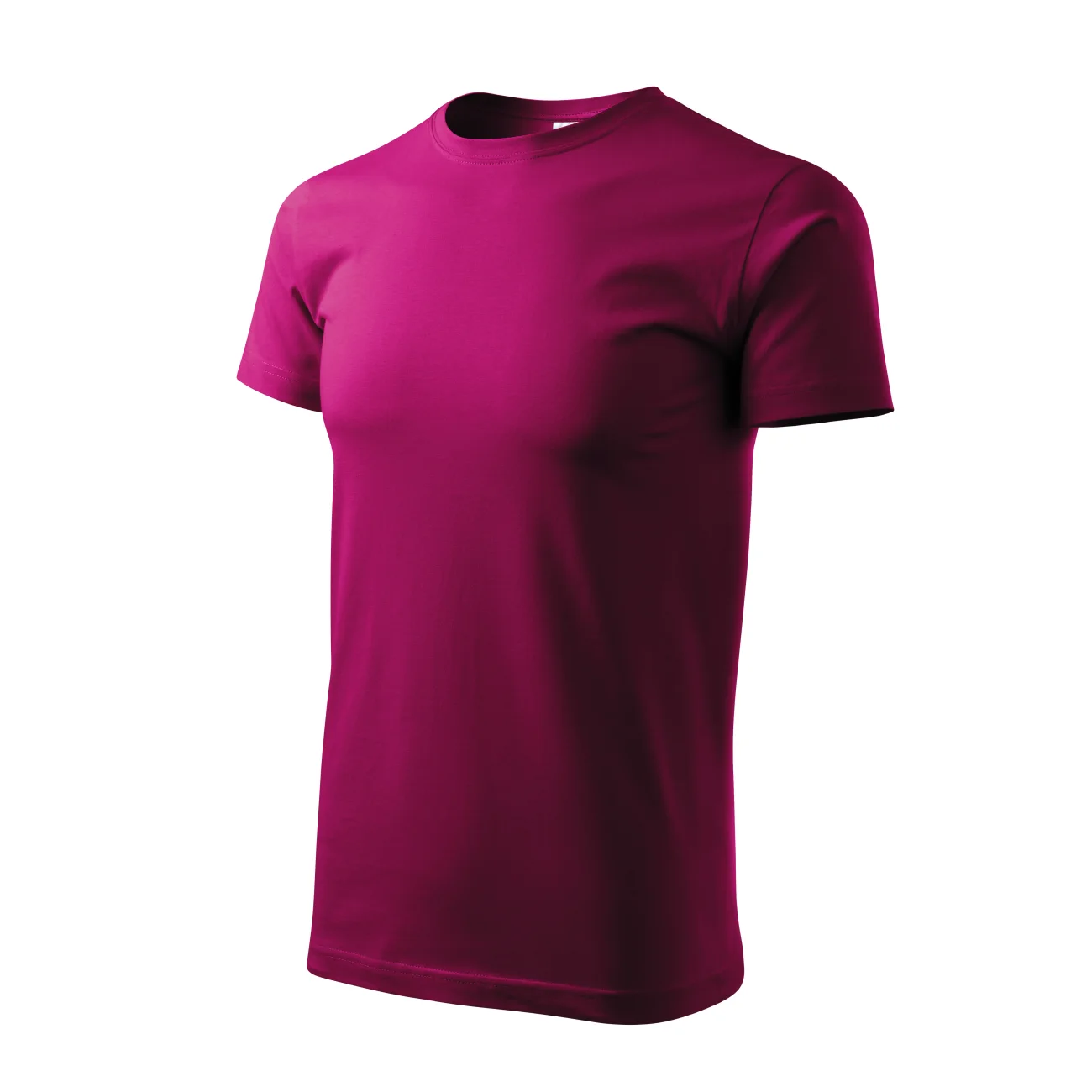 koszulka-malfini-basic-fuksjowy-czerwony-129-49-3 T-shirt męski Malfini Basic 129 fuchsia red - obrazek 1