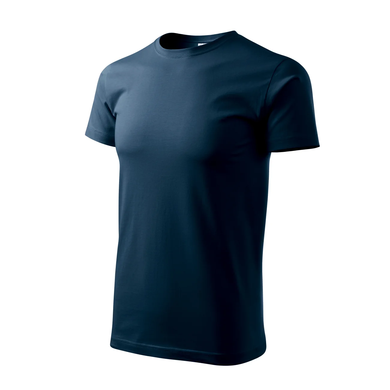 koszulka-malfini-basic-granatowa-129-02-3 T-shirt męski Malfini Basic 129 granatowa - obrazek 1