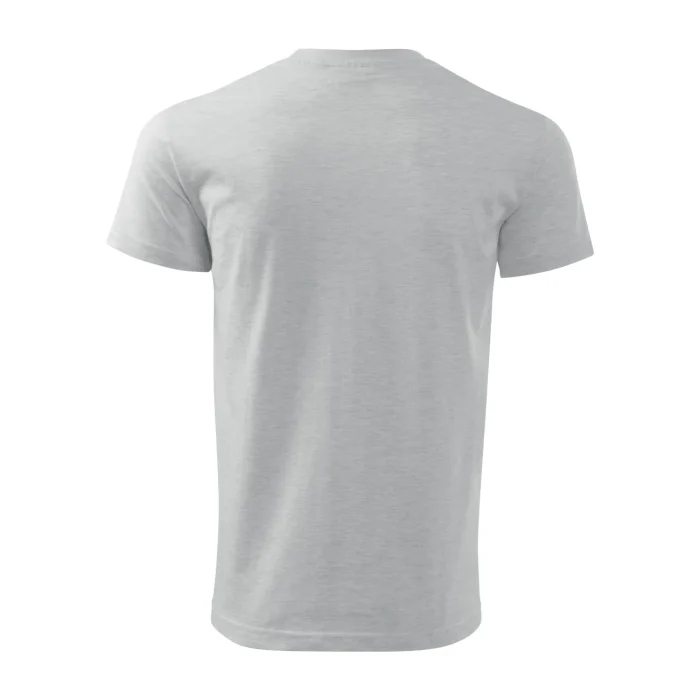 T-shirt męski Malfini Basic 129 jasnoszary melanż - obrazek 4