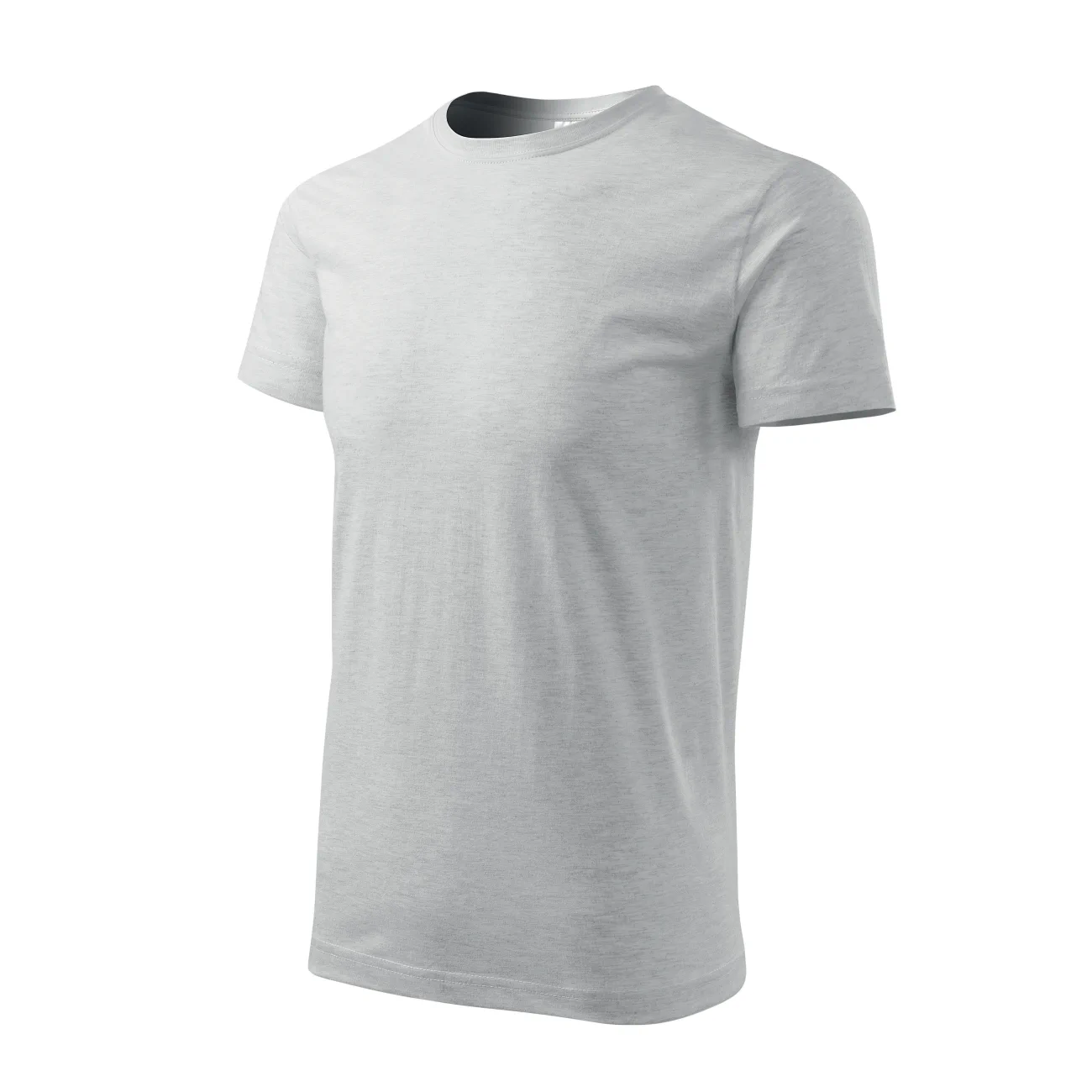 koszulka-malfini-basic-jasnoszary-melanz-129-03-4 T-shirt męski Malfini Basic 129 jasnoszary melanż - obrazek 1