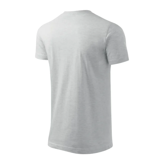 T-shirt męski Malfini Basic 129 jasnoszary melanż - obrazek 5