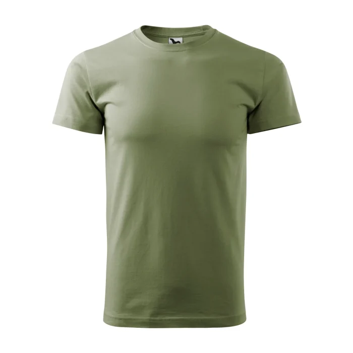T-shirt męski Malfini Basic 129 jasny khaki - obrazek 2