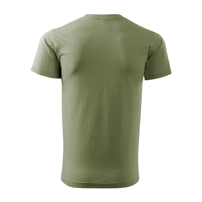 T-shirt męski Malfini Basic 129 jasny khaki - obrazek 3