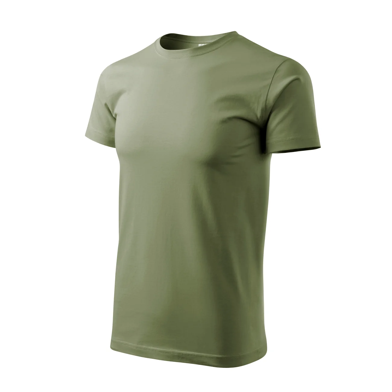 koszulka-malfini-basic-jasny-khaki-129-28-3 T-shirt męski Malfini Basic 129 jasny khaki - obrazek 1