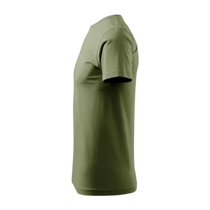 T-shirt męski Malfini Basic 129 jasny khaki - obrazek 4
