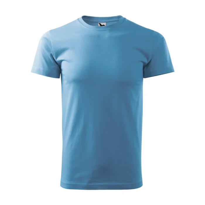 T-shirt męski Malfini Basic 129 lazurowa - obrazek 2