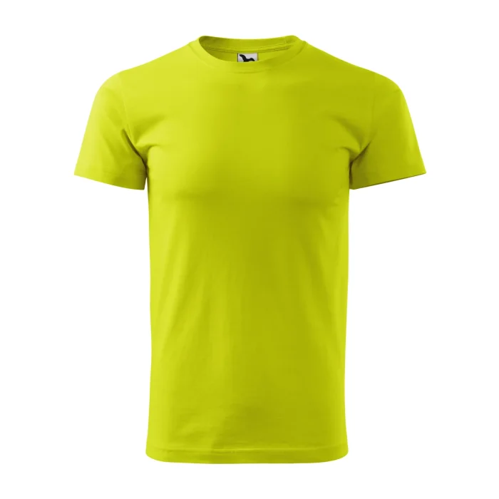 T-shirt męski Malfini Basic 129 limonkowa - obrazek 2