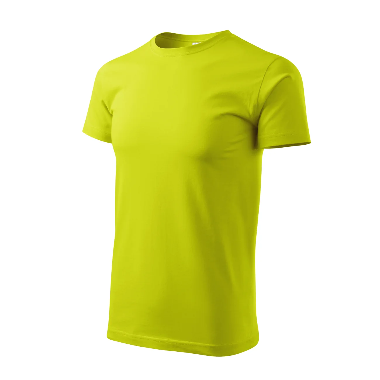 koszulka-malfini-basic-limetka-129-62-3 T-shirt męski Malfini Basic 129 limonkowa - obrazek 1