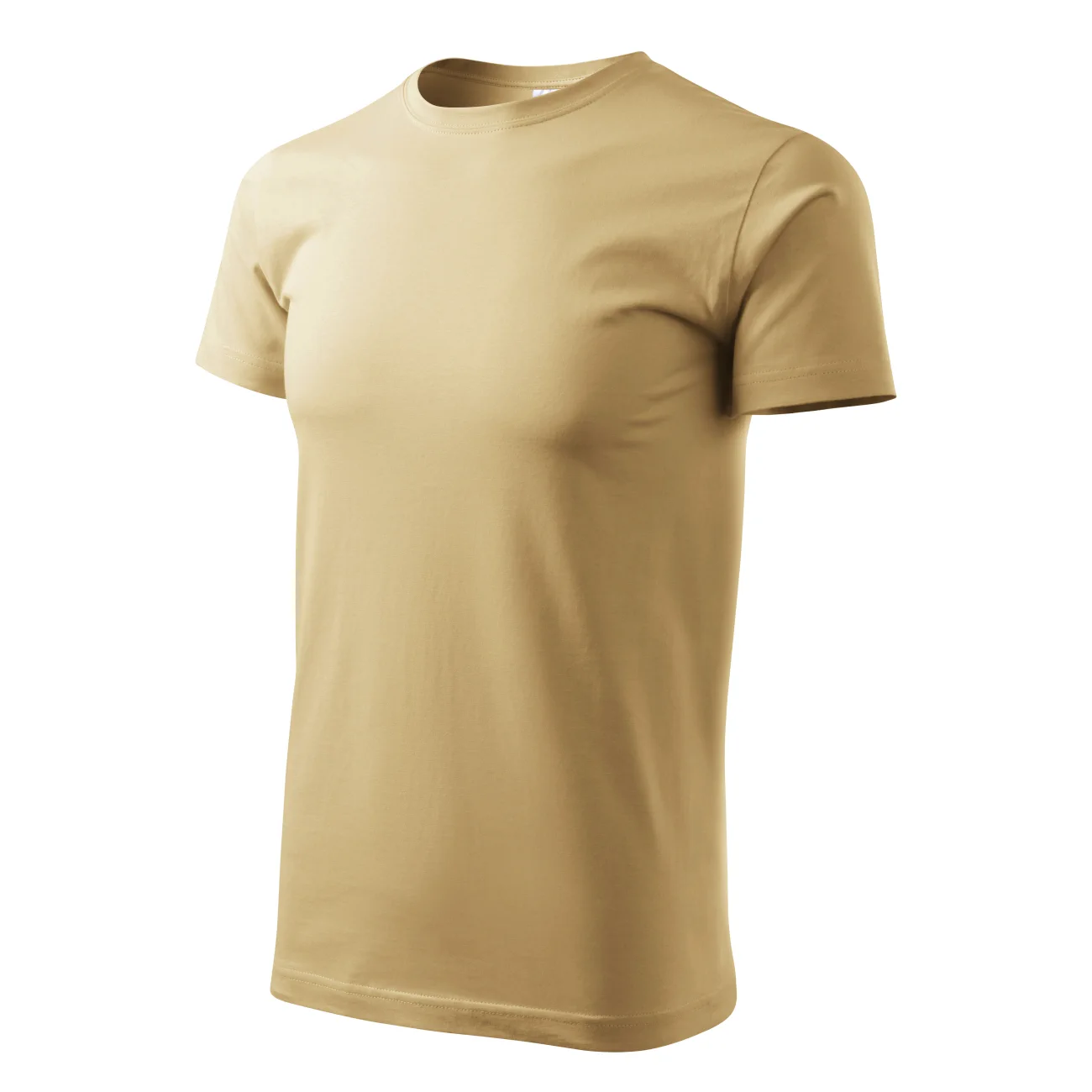 koszulka-malfini-basic-piaskowy-129-08-3 T-shirt męski Malfini Basic 129 piaskowa - obrazek 1