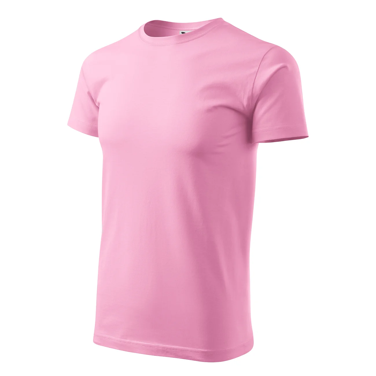 koszulka-malfini-basic-rozowy-129-30-3 T-shirt męski Malfini Basic 129 różowa - obrazek 1