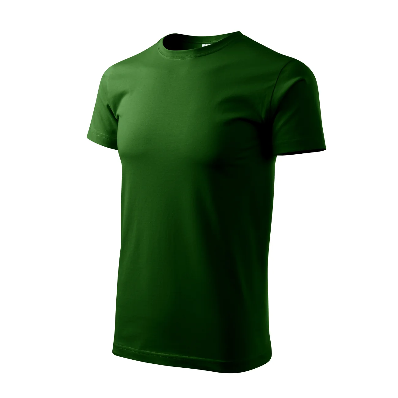 koszulka-malfini-basic-zielen-butelkowa-129-06-4 T-shirt męski Malfini Basic 129 zieleń butelkowa - obrazek 1