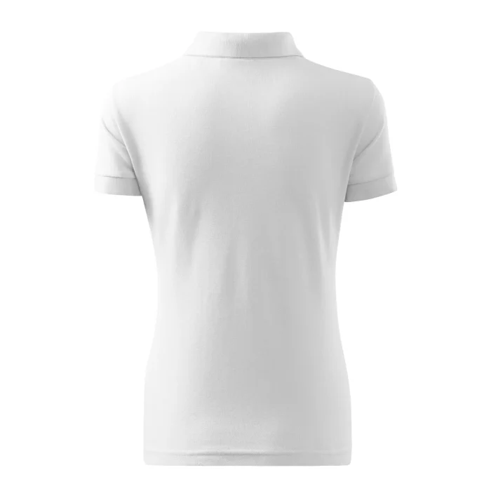 Koszulka polo damska Malfini Cotton Heavy 216 biała - obrazek 3